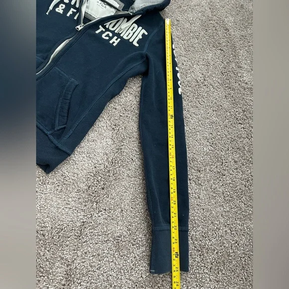 Vintage Abercrombie and Fitch Zip Up Hoodie Y2K Size S - Picture 6 of 8